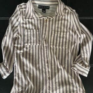 Striped button up